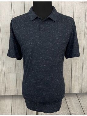 Smartwool Men's M Dark Blue Merino Sport 150 Hemp Short Sleeve Polo Shirt